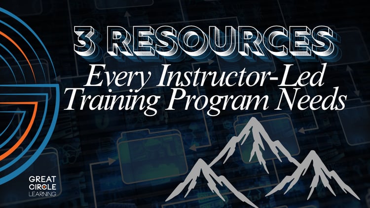 Three Resources Every Instructor-Led Training Needs