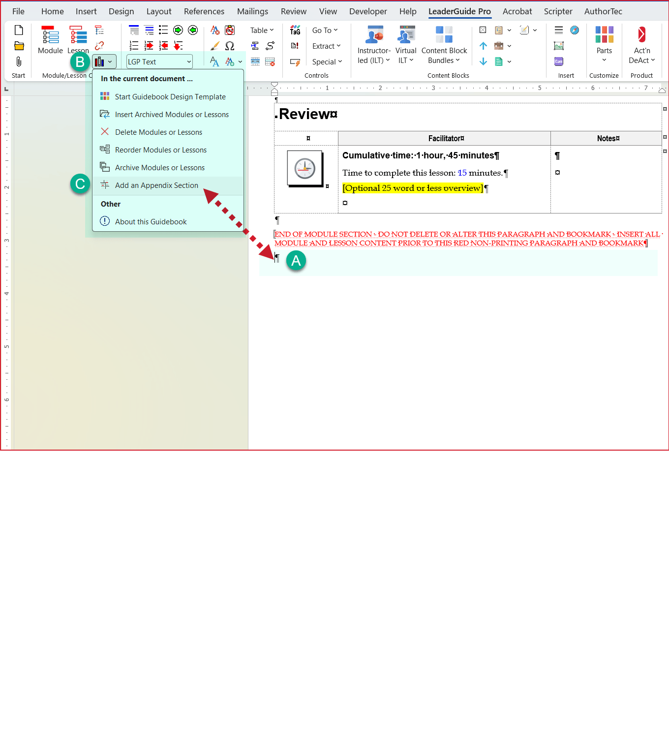 Add Appendix longer