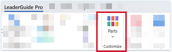 Customize Group on LeaderGuide Pro ribbon