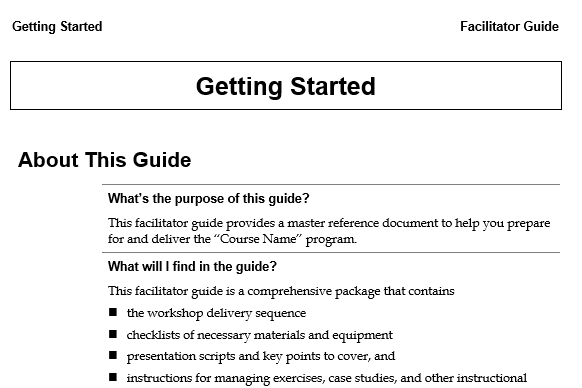 Getting Started sample