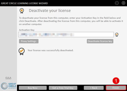License Wizard - Deactivate Key 2