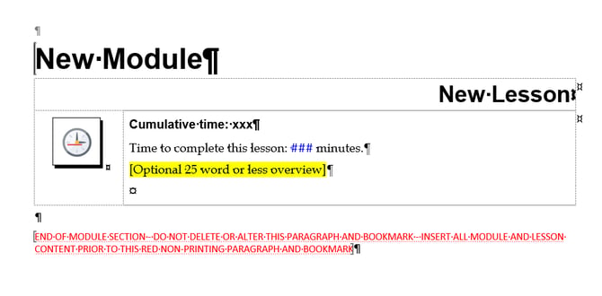 Participant Guide Module-Lesson Content Part