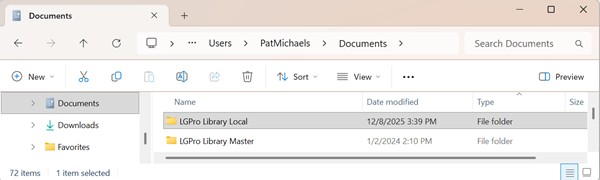 LGP Library Folders