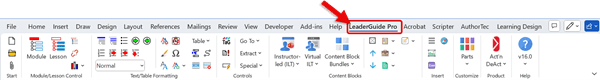 LeaderGuide Pro Ribbon