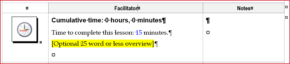 Lesson Time Block-from GDT