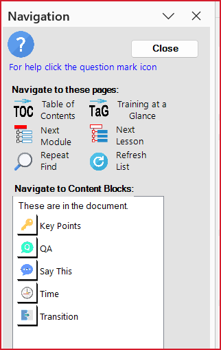 Navigation Pane LeaderGuide Pro