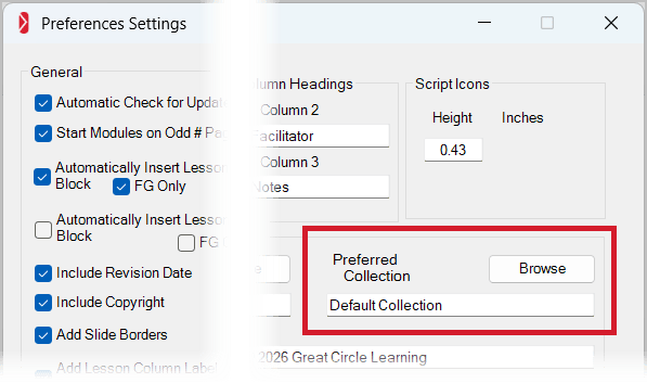 LGPro Preferences-Preferred Collection