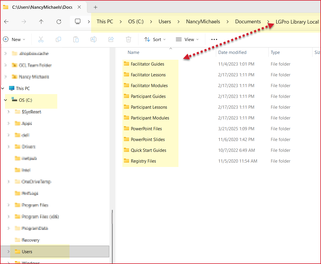 Save new facilitator guide to LGPro Libray