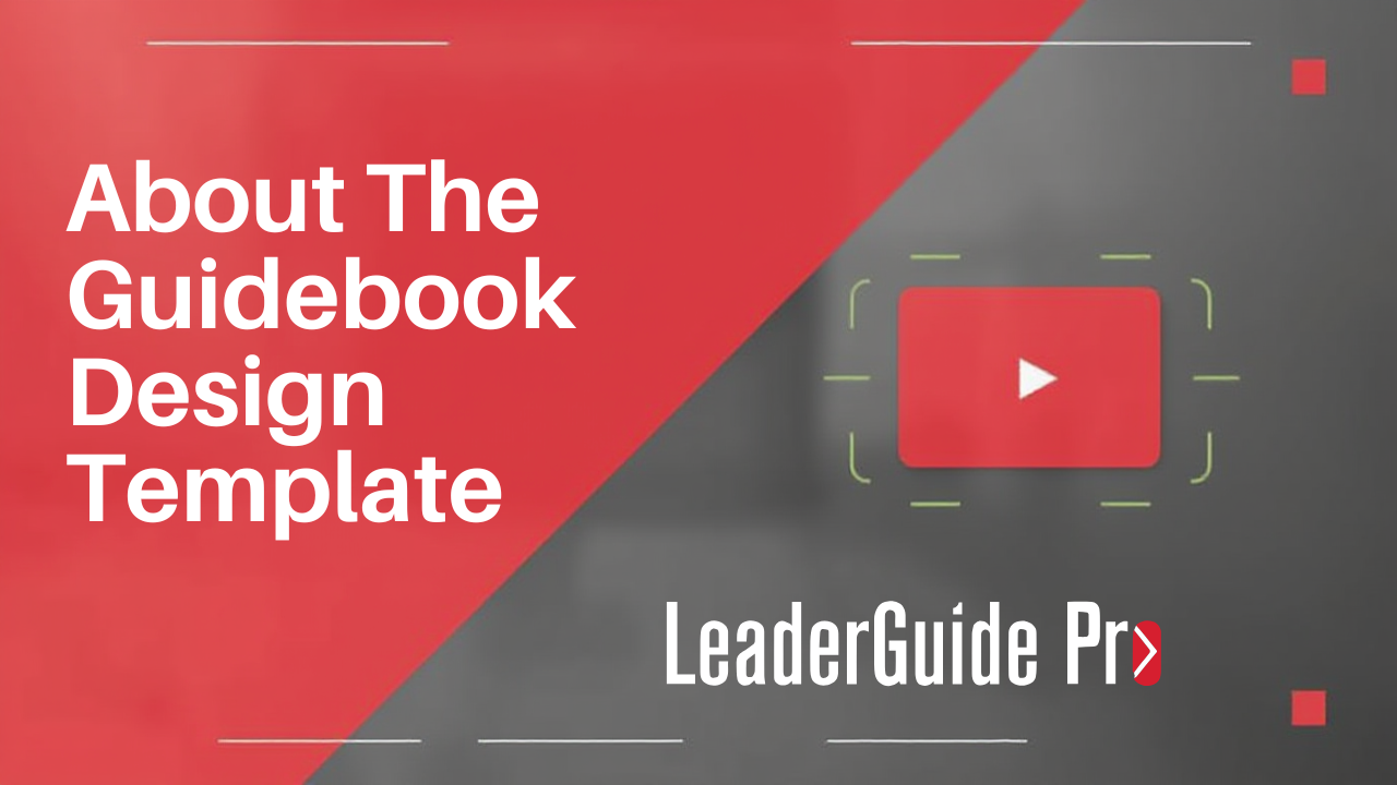 About the Guidebook Design Template
