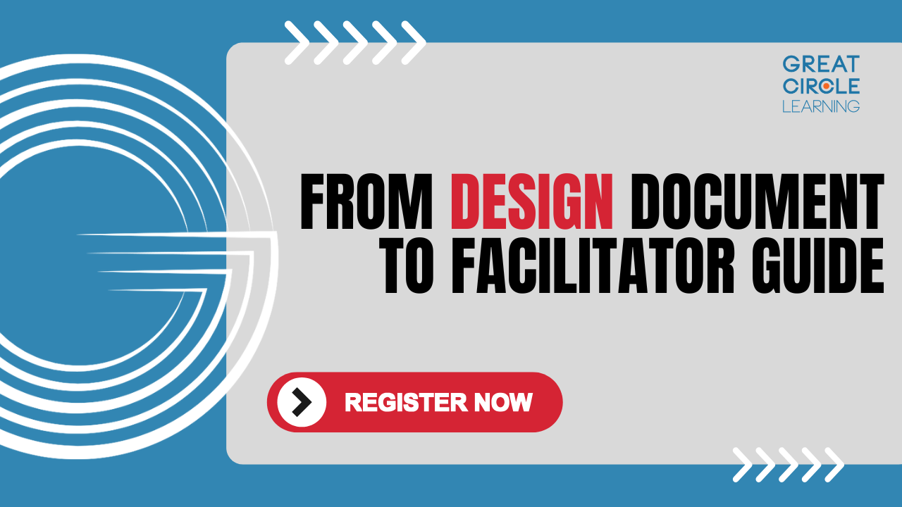 From Design Document to Facilitator Guide - Event Register